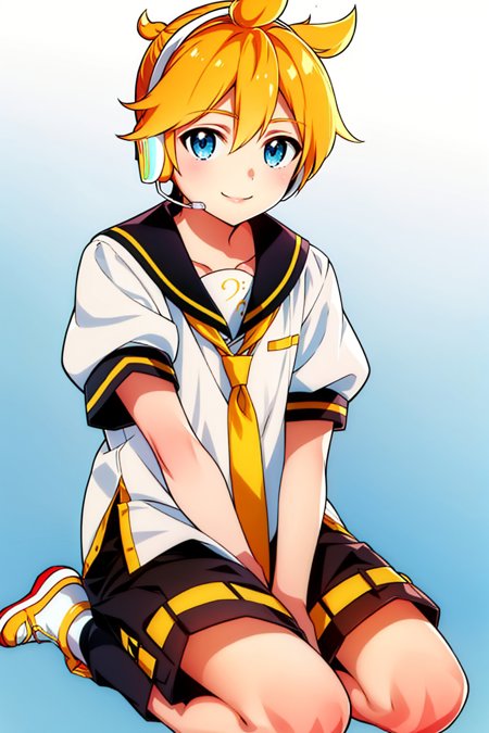 00030-396747136-(masterpiece, best quality_1.2), , solo, male focus, 1boy, kagamine len, smile, looking at viewer, seiza, headphones, white shir.jpg